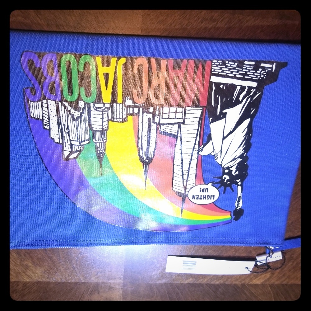 Marc Jacob's Canvas clutch NWT